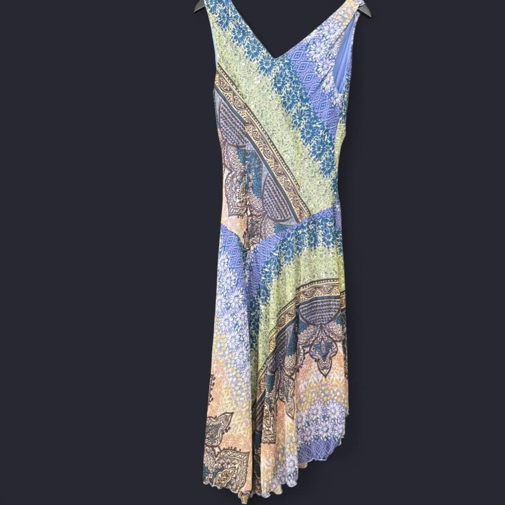 Rabbit Rabbit Rabbit Patchwork Print Midi Sleevel… - image 6